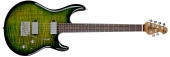 Ernie Ball Music Man - Luke 4 HH, Roasted Figured Maple\/Rosewood Fingerboard with Case - Gator Burst