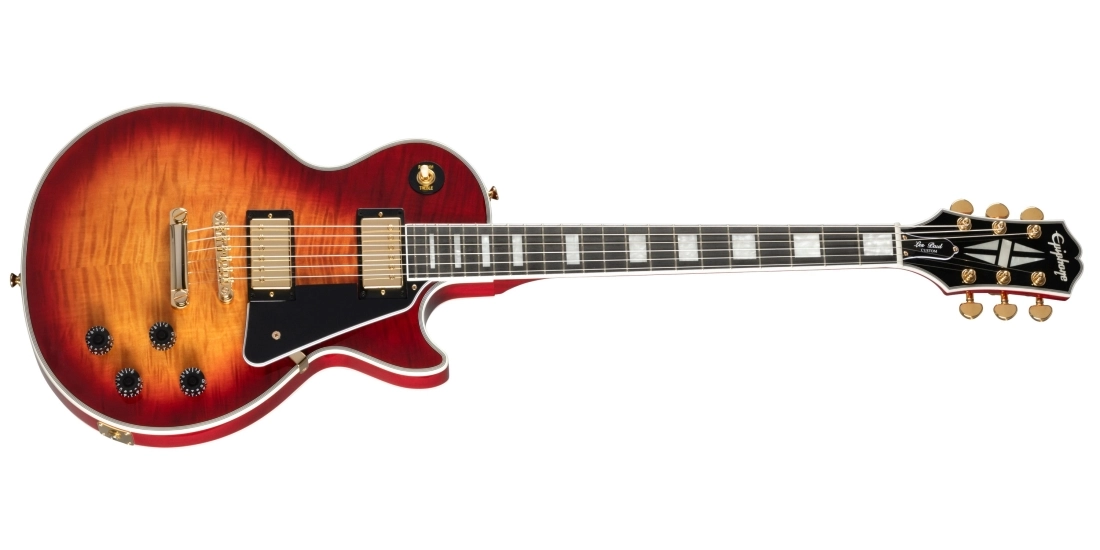 Limited Edition Les Paul Custom Figured Electric Guitar - Heritage Cherry Burst