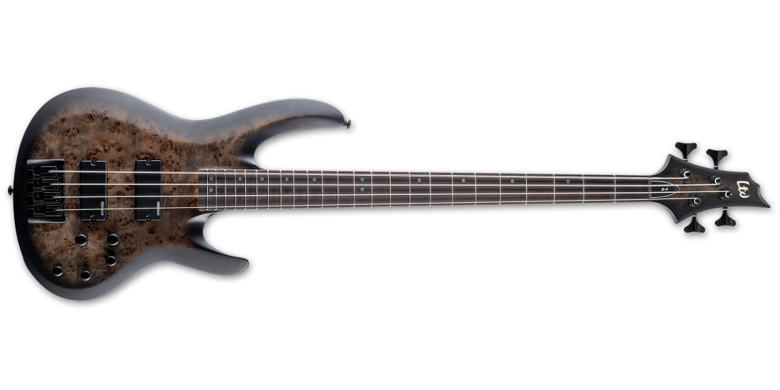 LTD 4-String Bass Guitar - Charcoal Burst Satin