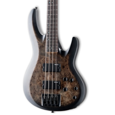 LTD 4-String Bass Guitar - Charcoal Burst Satin