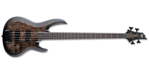ESP Guitars - LTD 4-String Bass Guitar - Charcoal Burst Satin