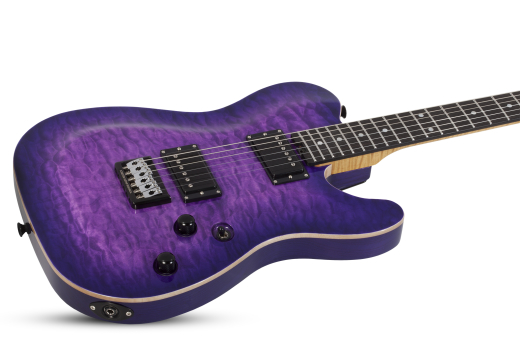 PT Classic Electric Guitar with Hardshell Case - Purple Burst