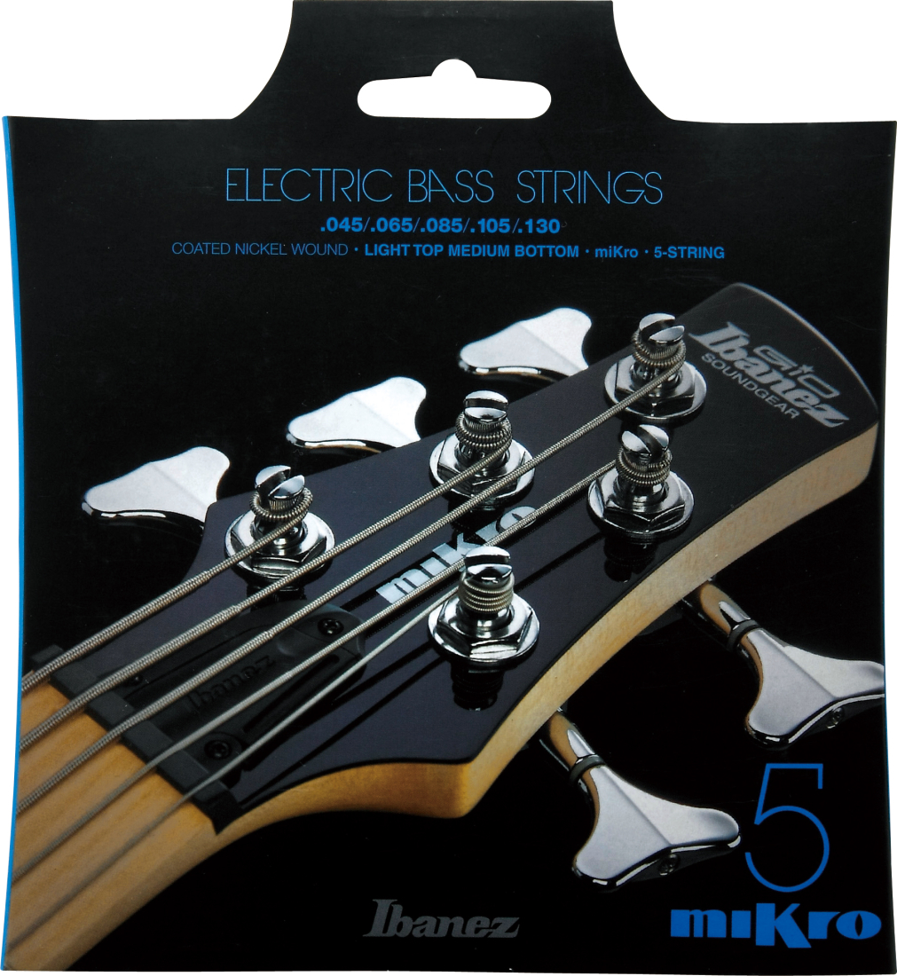 Ibanez Mikro Coated Nickel 5-String Bass Set - 45-130