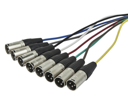 8-Channel 1/4\'\' TRS Male to XLR Male Snake Cable - 10\'