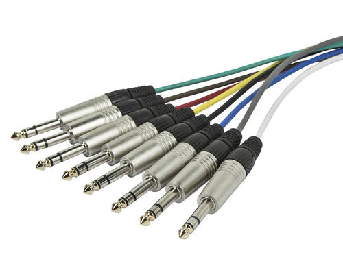 8-Channel 1/4\'\' TRS Male to XLR Male Snake Cable - 10\'