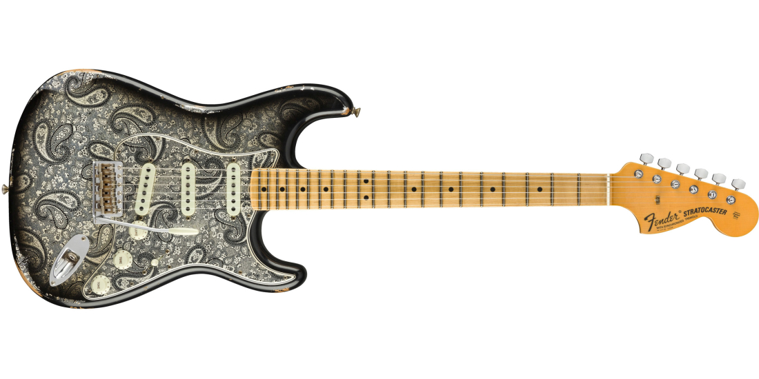 Limited 1968 Black Paisley Stratocaster Relic, Maple Fingerboard - Black Paisley