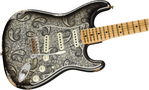 Limited 1968 Black Paisley Stratocaster Relic, Maple Fingerboard - Black Paisley