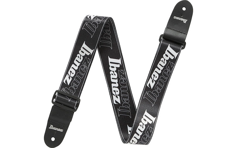 Black Logo Guitar Strap