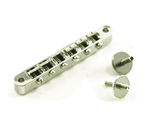 WD Music - ABR-1 Style Tune-O-Matic Bridge with C Clips - Chrome