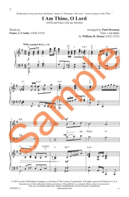 I Am Thine, O Lord - Drennan - SATB