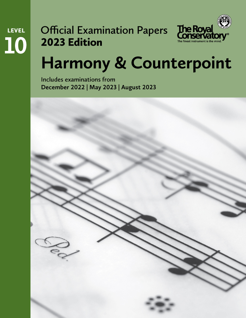 RCM Official Examination Papers 2023 Edition: Harmony & Counterpoint, Level 10 - Book