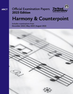 Frederick Harris Music Company - RCM Official Examination Papers 2023 Edition: Harmony & Counterpoint, ARCT - Book