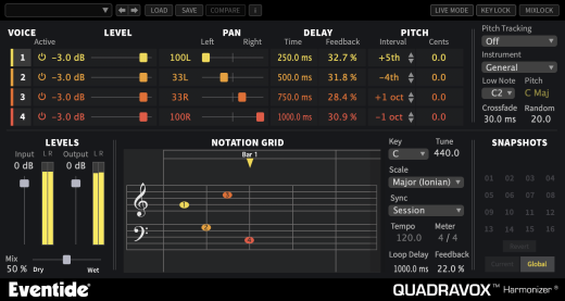 Quadravox 4 Voice Diatonic Pitch Shifter - Download