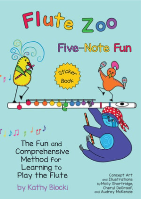 Blocki Flute Method - Flute Zoo Five-Note Fun - Blocki - Flute - Book