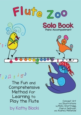 Blocki Flute Method - Flute Zoo Solo Book Blocki Accompagnement de piano Livre