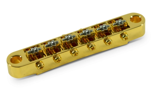 WD Music - Nashville Tune-O-Matic Bridge with Roller Saddles - Gold