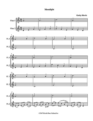 Blocki Flute Method Supplemental Duet Book 1 - Blocki - Flute Duets - Book
