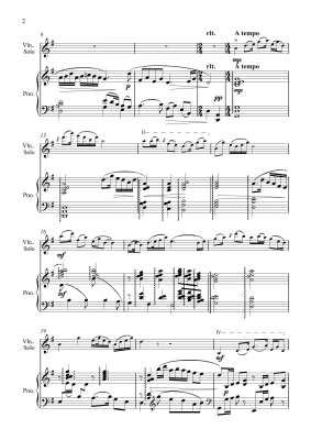 The Butterfly Lovers (Concerto) - Chen/He - Violin/Piano - Sheet Music