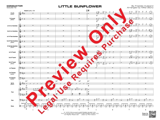 Little Sunflower - Hubbard/Story - Jazz Ensemble - Gr. 1
