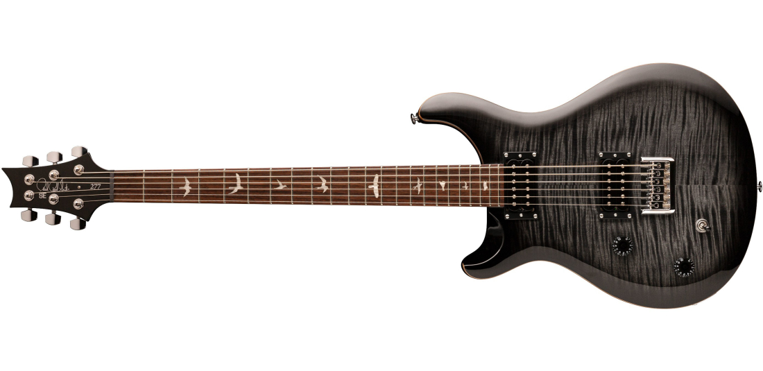 SE 277 Baritone Electric Guitar with Gigbag, Left-Handed - Charcoal Burst