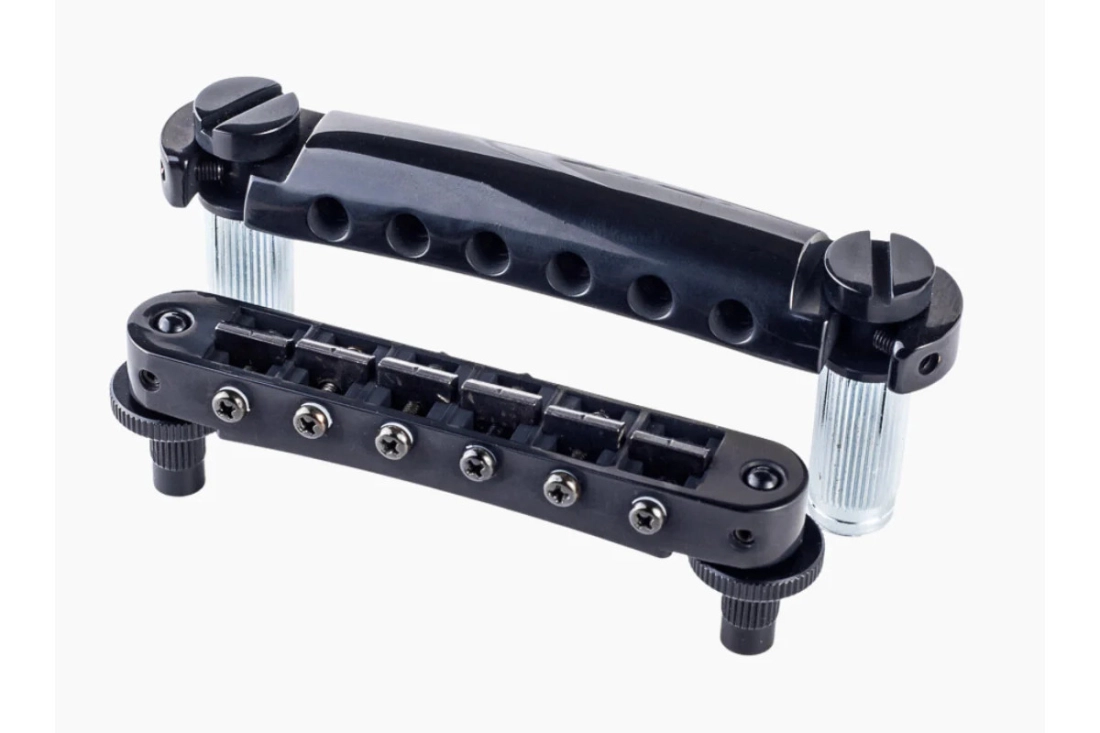 LPM04 Standard Tunematic Bridge with Tailpiece - Black