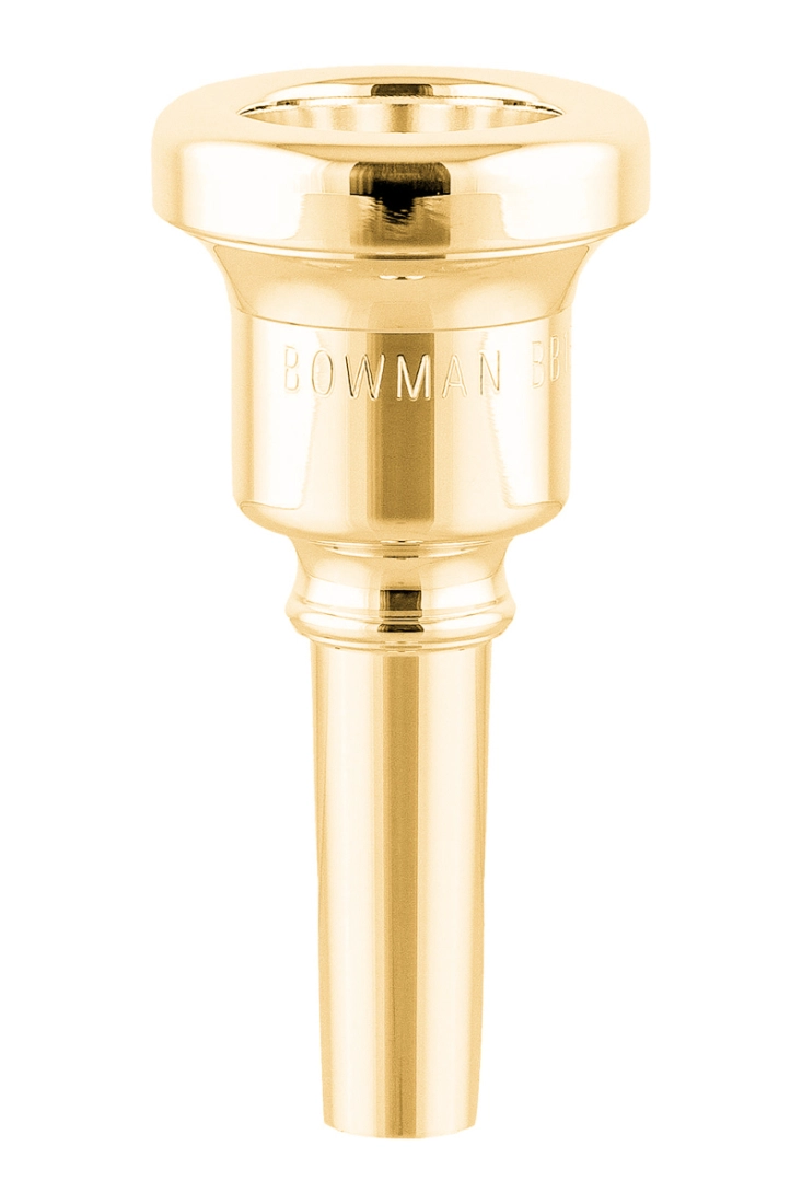 Brian Bowman Euphonium Mouthpiece, Large Shank - Gold