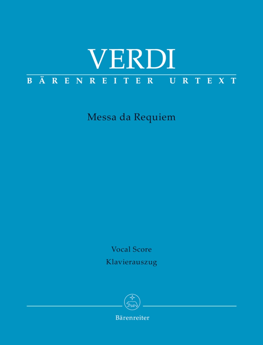 Messa da Requiem - Verdi/Uvietta - Vocal Score - Book