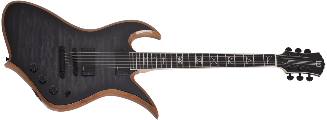 Wylde Audio Thoraxe Electric Guitar - Transparent Black Burst