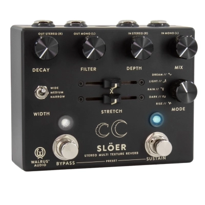Sloer Stereo Ambient Reverb Pedal - Black
