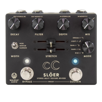 Walrus Audio - Sloer Stereo Ambient Reverb Pedal - Black