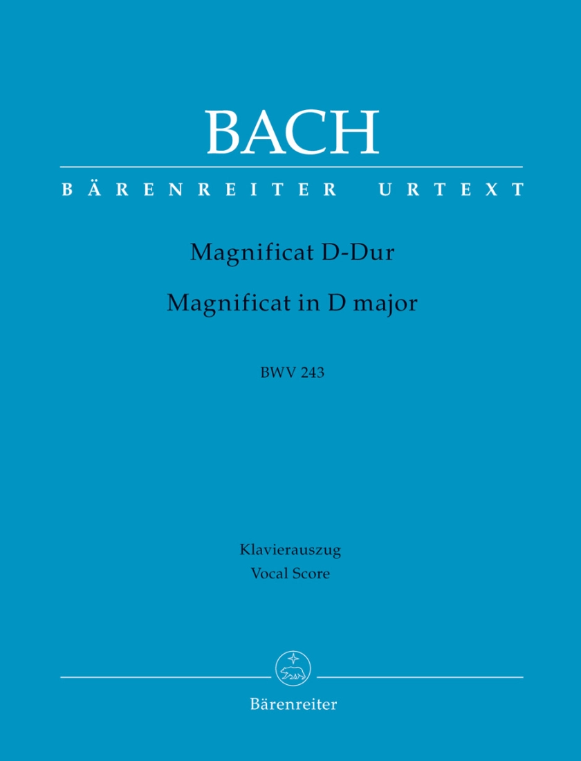 Magnificat in D major BWV 243 - Bach/Durr - Vocal Score - Book