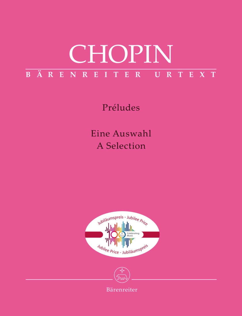 Preludes: A Selection - Chopin - Piano - Book