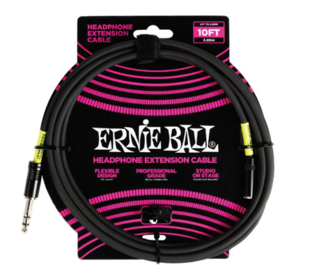Ernie Ball - Headphone Extension Cable 1/4  to 3.5mm - 10 foot