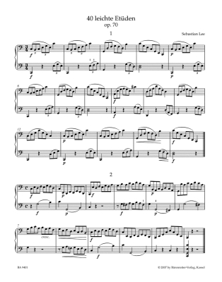 40 Easy Etudes for Violoncello with an Accompaniment of a 2nd Violoncello (ad lib.) op. 70 - Book