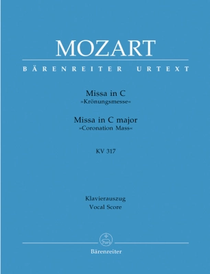 Baerenreiter Verlag - Missa in C major K. 317 Coronation Mass - Mozart/Holl - Vocal Score - Book