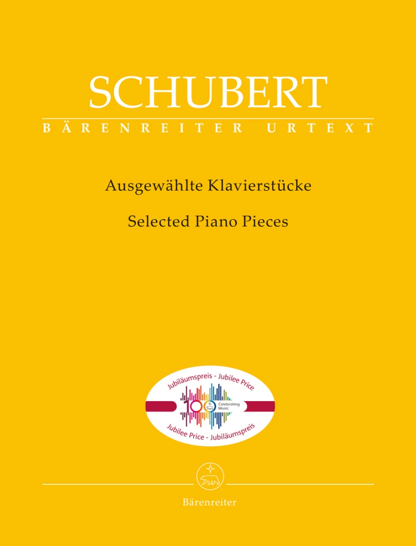 Selected Piano Pieces (Jubilee Edition) - Schubert - Piano - Book