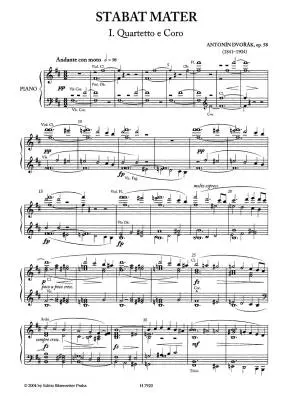 Stabat Mater Op. 58 - Dvorak - Vocal Score, Urtext Edition - Soloists, Choir, Orchestra