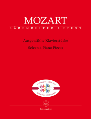 Baerenreiter Verlag - Selected Piano Pieces (Jubilee Edition) - Mozart - Piano - Book