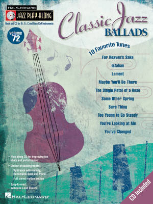 Classic Jazz Ballads: Jazz Play-Along Volume 72 - Book/CD