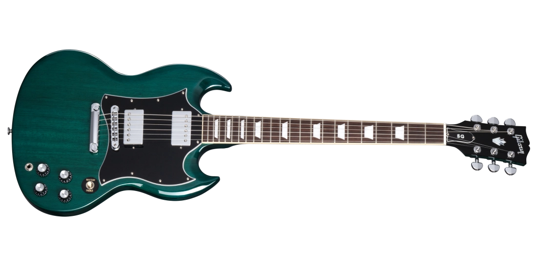 SG Standard Electric Guitar with Softshell Case - Translucent Teal