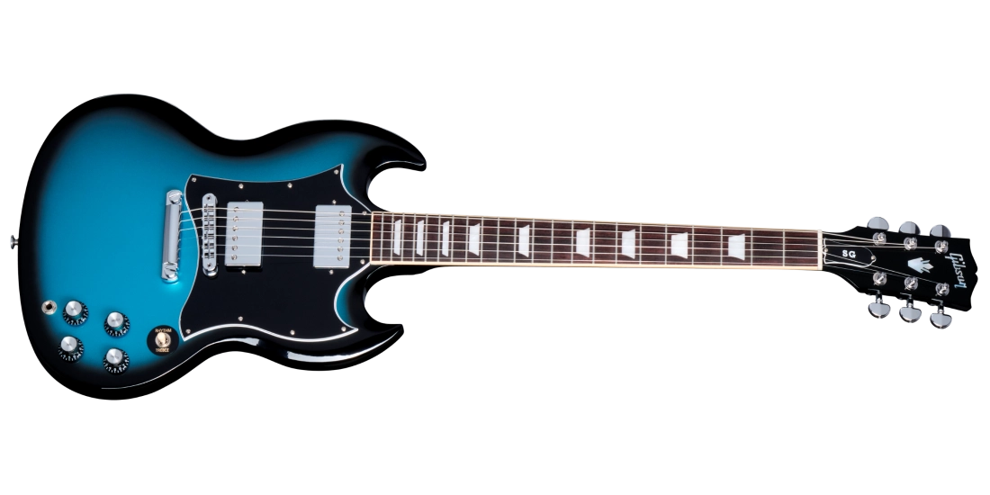 SG Standard Electric Guitar with Softshell Case - Pelham Blue Burst