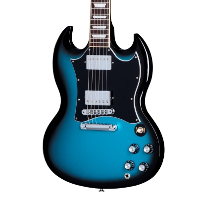 SG Standard Electric Guitar with Softshell Case - Pelham Blue Burst