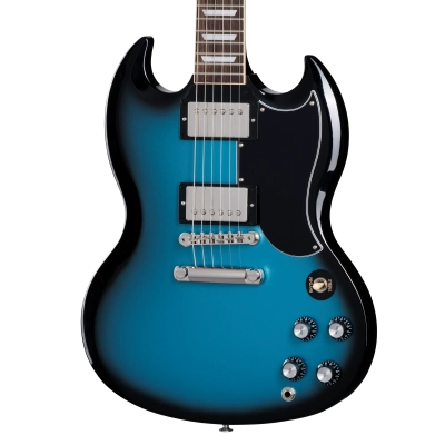 SG Standard \'61 Stopbar w/Hardshell Case - Pelham Blue Burst