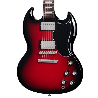 SG Standard \'61 Stopbar w/Hardshell Case - Cardinal Red Burst