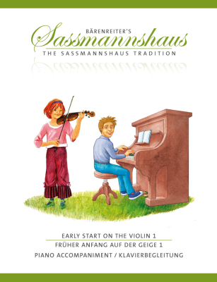 Baerenreiter Verlag - Early Start on the Violin, Volume1 Sassmannshaus Accompagnement de piano Livre
