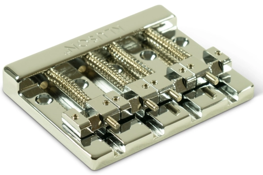 Kluson - High Mass 4-String Bass Bridge Zinc with Brass Saddles - Chrome