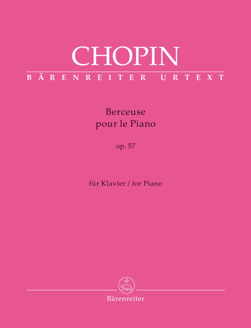 Berceuse, op. 57 - Chopin/Schilling-Wang - Piano - Book