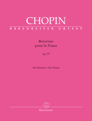 Baerenreiter Verlag - Berceuse, op. 57 - Chopin/Schilling-Wang - Piano - Book