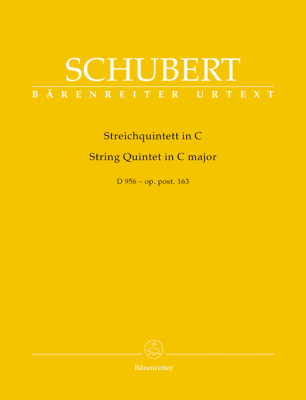 Baerenreiter Verlag - String Quintet in C major op. post 163 D 956 - Schubert/Chusid - String Quintet - Parts Set