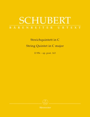 Baerenreiter Verlag - String Quintet in C major op. post 163 D 956 - Schubert/Chusid - String Quintet - Parts Set